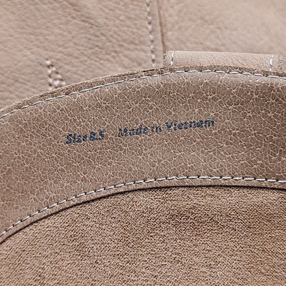 Dolce Vita Women Solei Western Cowgirl Leather Beige Suede Boots Size 8.5 - Picture 10 of 13